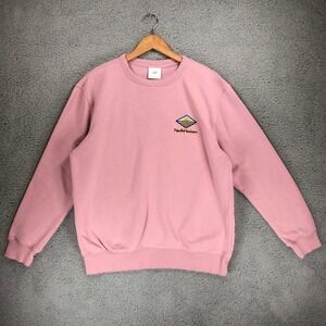 HM LOGO North Horizon Atlantic Movement Pink Fleece Sweatshirt Mens Medium